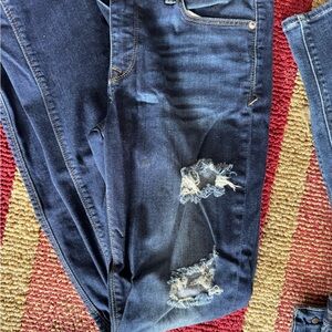 Express Distressed Blue Women's Jeans